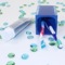 Square Blue Toothbrush Holder